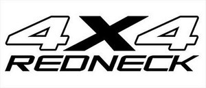 4x4 redneck decal - PAIR