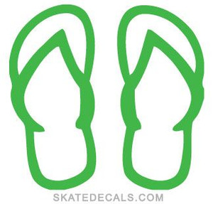 flip flops stickers