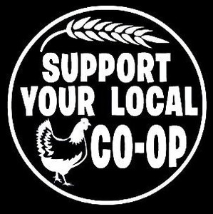 support your local coop farmer sticker