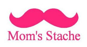 Moms Stache Sticker