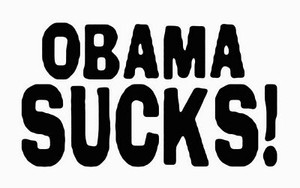 Obama Sucks Decal