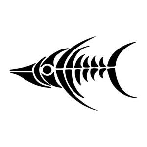 Tribal Design Die Cut Sticker 02