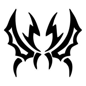 Tribal Design Die Cut Sticker 07