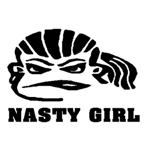 Nasty Girl Vinyl Sticker 491