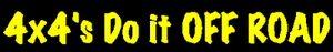 4x4's Do it Off Road Decal