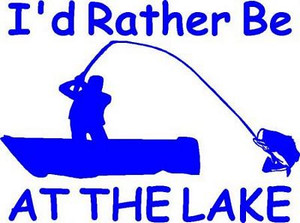 Rather Be At The Lake Decal