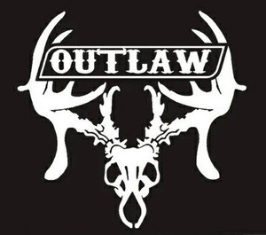 Deer Hunting Decal Sticker Outlaw Decal Sticker