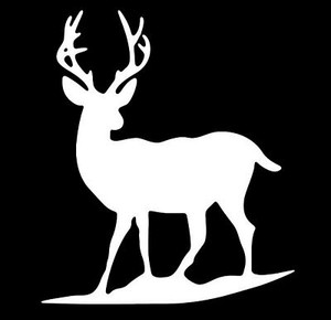 Standing Whitetail Deer Vinyl Hunting Sticker