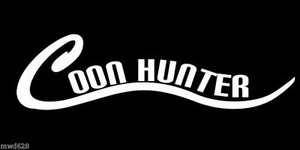 Coon Hunter Die Cut Decal