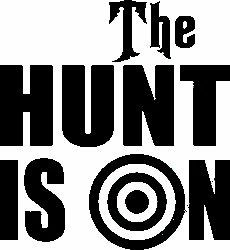 HUNT IS ON Diecut Vinyl Hunting Sticker