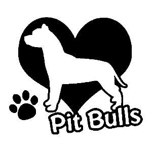 pitbull love decal (2)