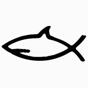 Shark Fish Decal 12d