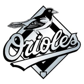 MLB Baltimore Orioles Silver Auto Emblem