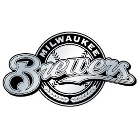 MLB Milwaukee Brewers Silver Auto Emblem