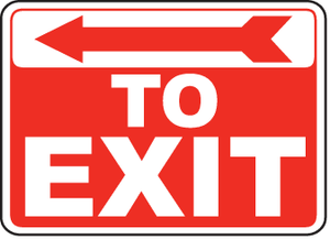Exit Entrance Sign 23