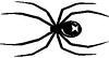 Black Widow Spider Sticker