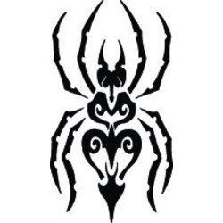 Tribal Spider Diecut Decal