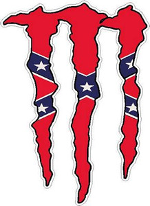 Monster Logo REBEL FLAG