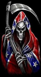 reaper REBEL FLAG sticker