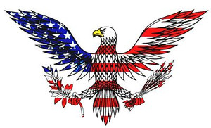 American Eagle Symbol Arrows STICKER
