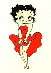 Betty Boop Cartoon Sticker 2597