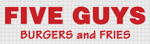 FIVE GUYS Burger Logo Fast Food Sticker