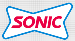 SONIC NEW Fast Food Logo Sticker