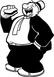 WHIMPY DIE CUT POPEYE DECAL