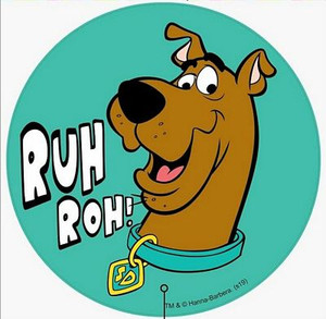 Scooby Round RUH ROH Sticker