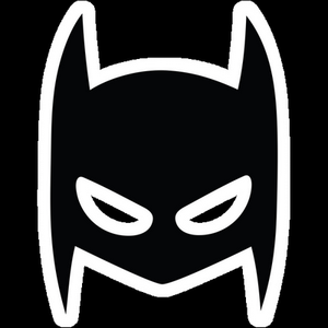 batman mask  cartoon sticker