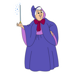 cinderella fairy godmother cartoon sticker 2