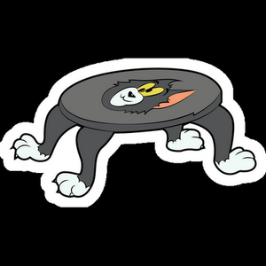 table tom cartoon sticker