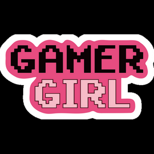 gamer girl gamer sticker