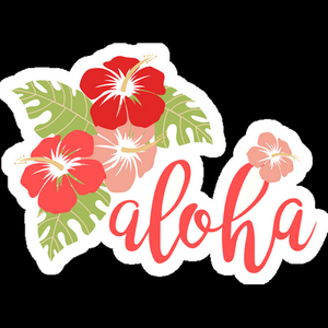aloha plant flower sticker