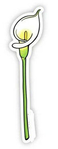 CallaLily plant flower sticker