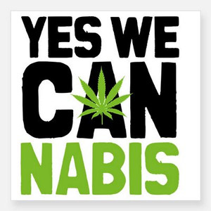 cannabis yes sticker