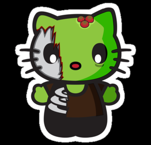 kat Walking Dead Zombie Sticker 21