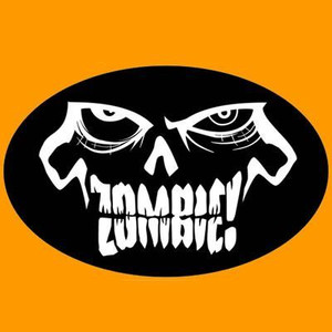 Walking Dead Zombie Sticker OVAL