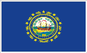 New Hampshire State Flag Sticker