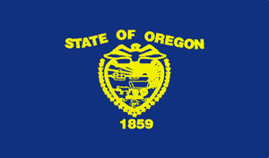 oregon State Flag Sticker