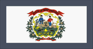west virginia State Flag Sticker