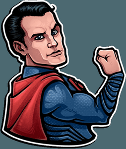 dc comics marvel comics sticker 12