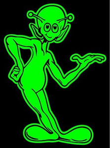 Alien Green & Black Decal 1