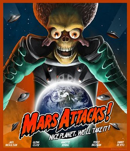 Mars Attacks Alien Car Sticker 5