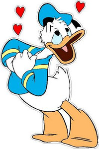 donald in love sticker
