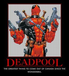 Deadpool Canada Funny Sticker