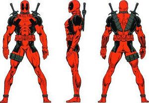 Deadpool Character Diecut Color Decals