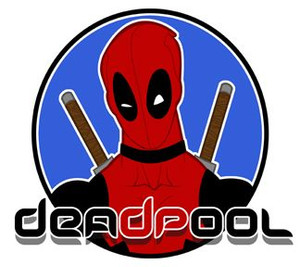 Deadpool Logo Circular Sticker