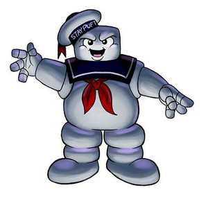 ghostbusters stay puft marshmallow man 2 sticker