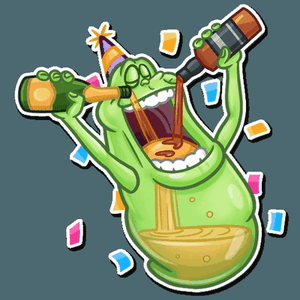 slimer ghost busters funny sticker 13